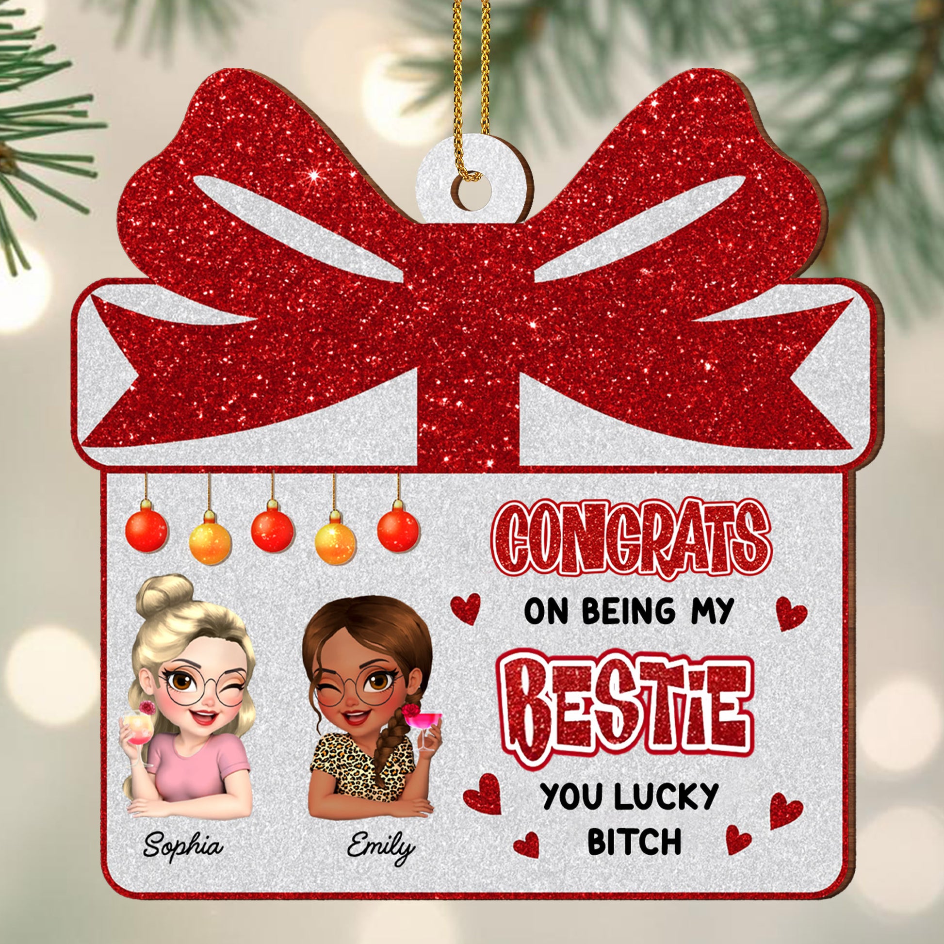 Congrats On Being My Bestie, Gift Box Design