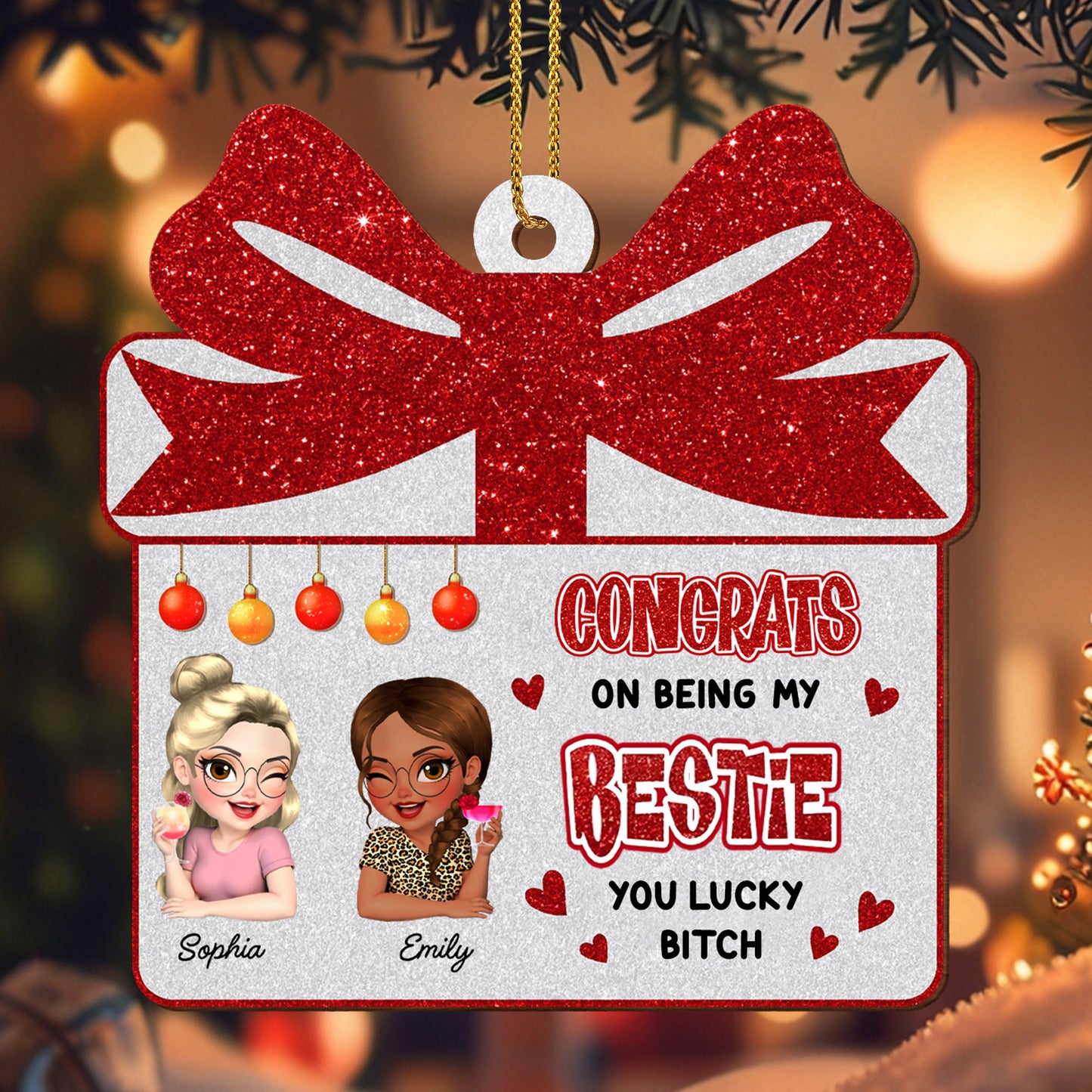 Congrats On Being My Bestie, Gift Box Design