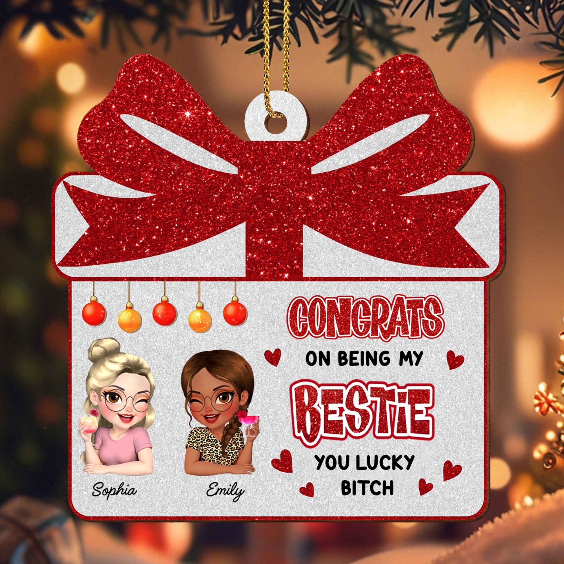 Congrats On Being My Bestie, Gift Box Design