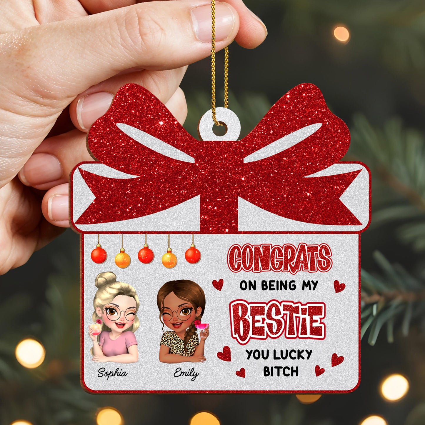 Congrats On Being My Bestie, Gift Box Design