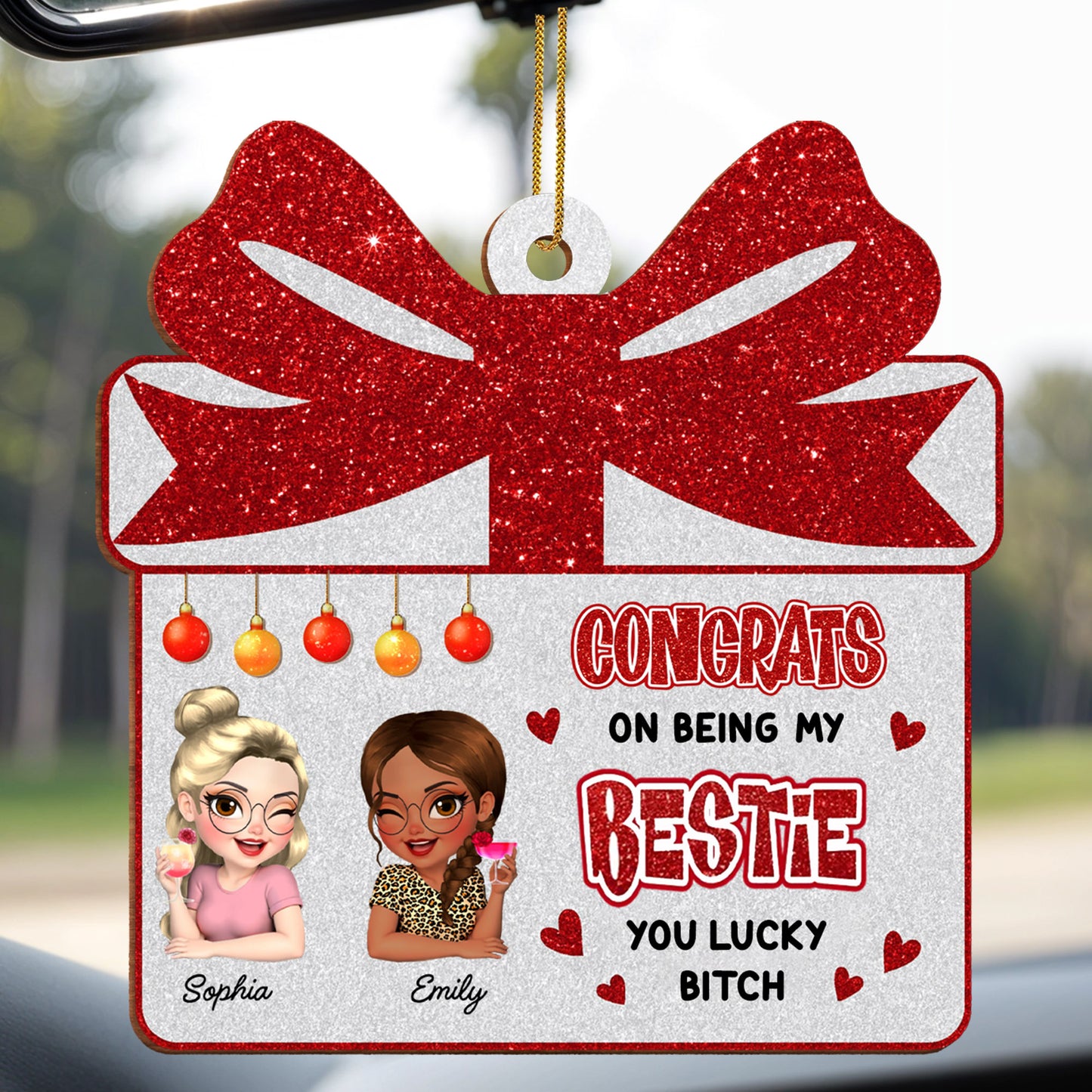 Congrats On Being My Bestie, Gift Box Design