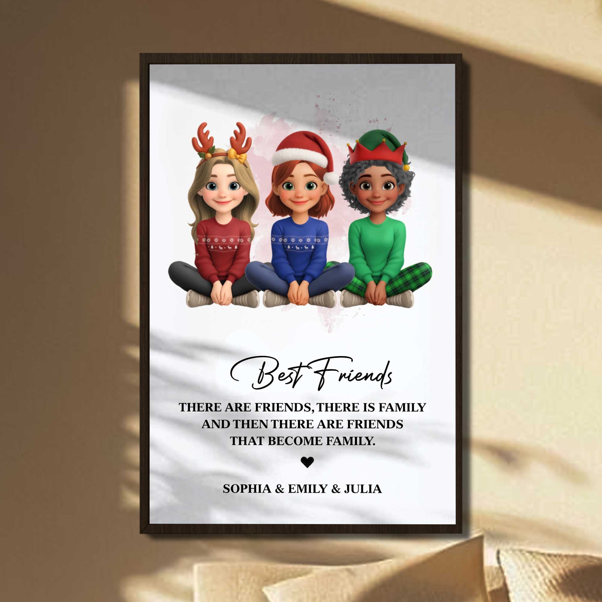 Best Friends That Become Family, Christmas Poster