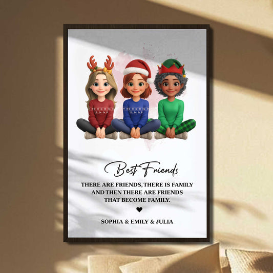 Best Friends That Become Family, Christmas Poster