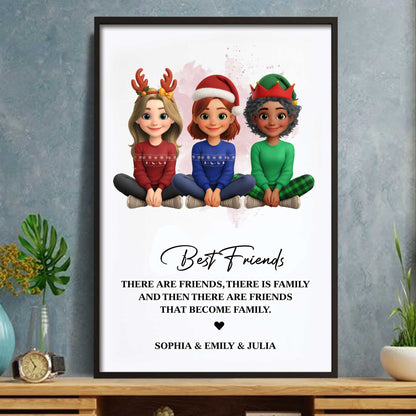 Best Friends That Become Family, Christmas Poster