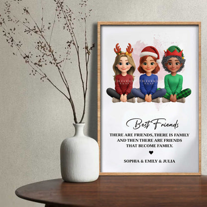 Best Friends That Become Family, Christmas Poster