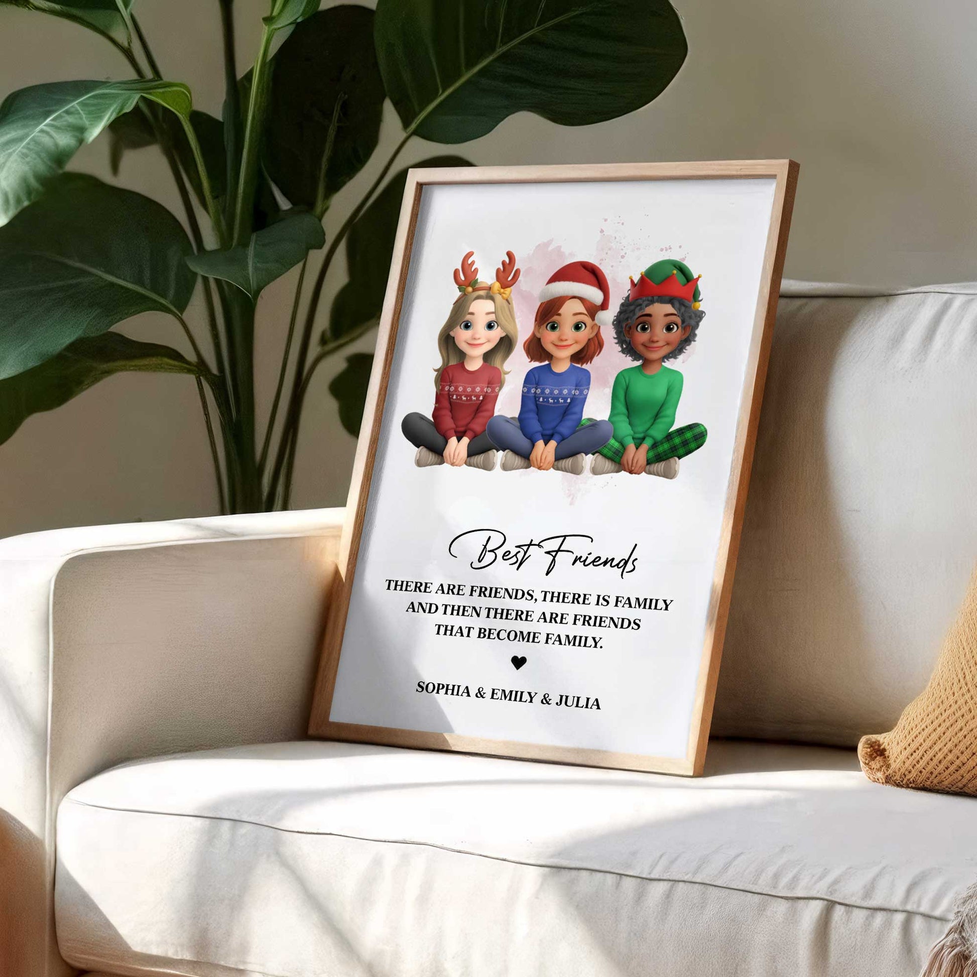 Best Friends That Become Family, Christmas Poster