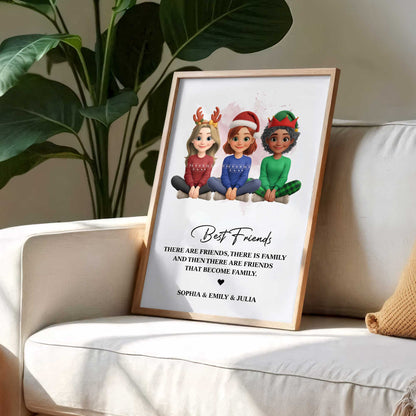 Best Friends That Become Family, Christmas Poster