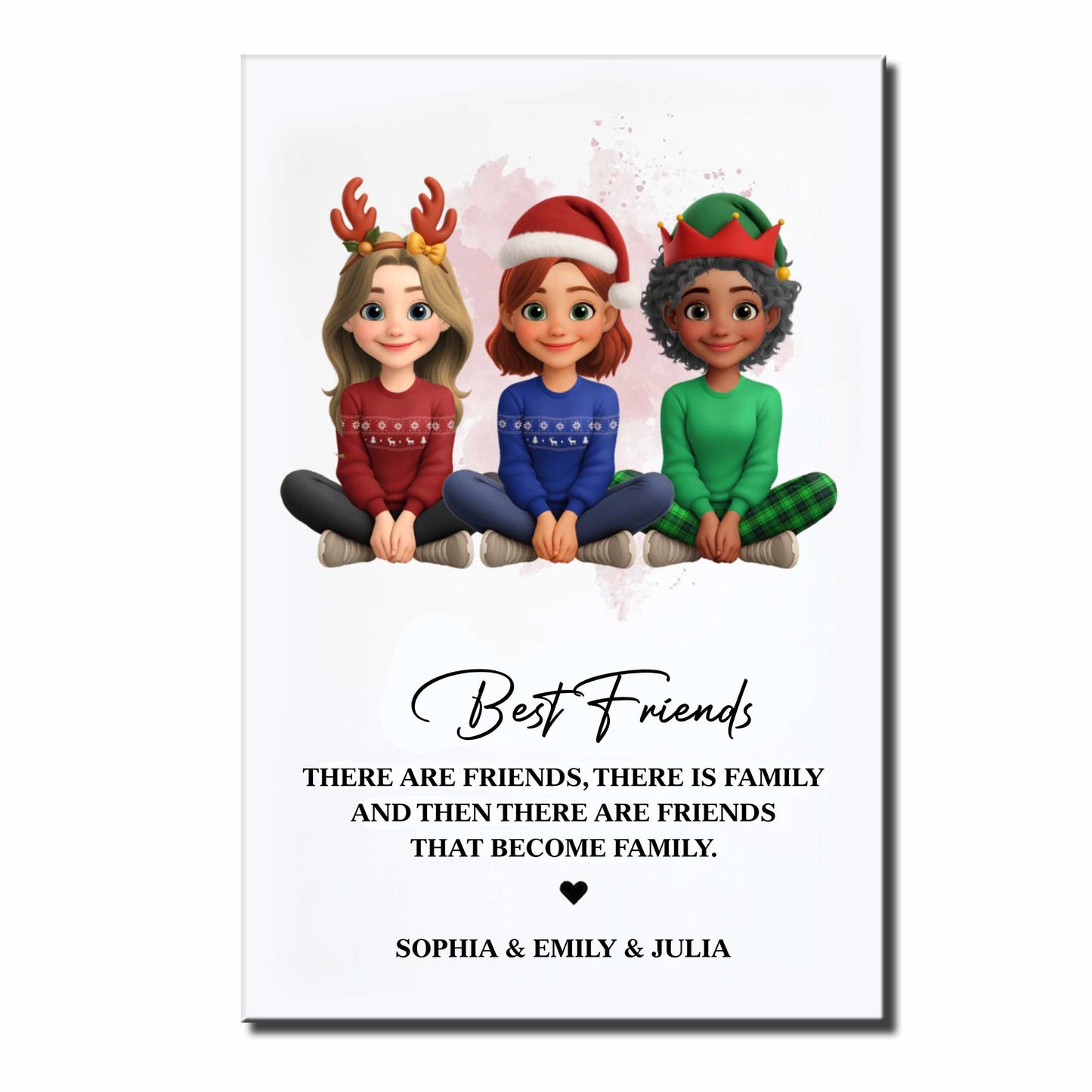 Best Friends That Become Family, Christmas Poster