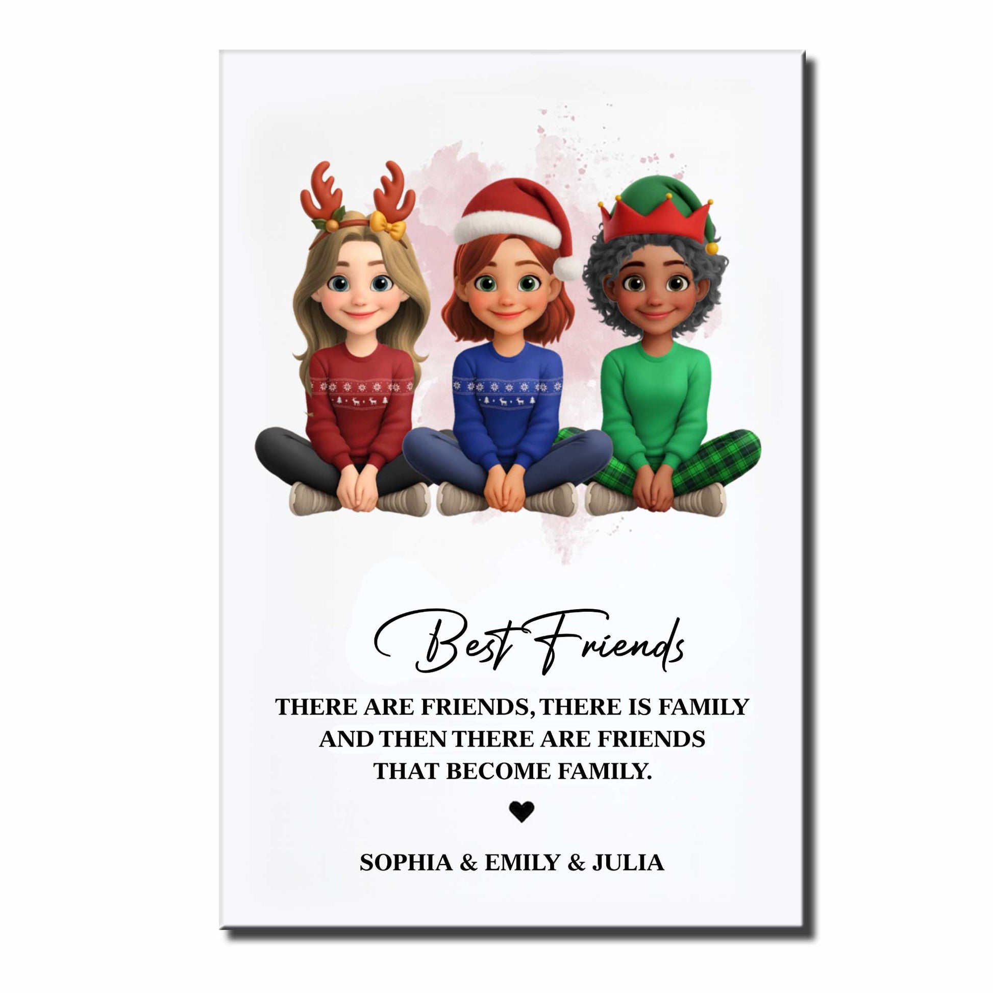 Best Friends That Become Family, Christmas Poster