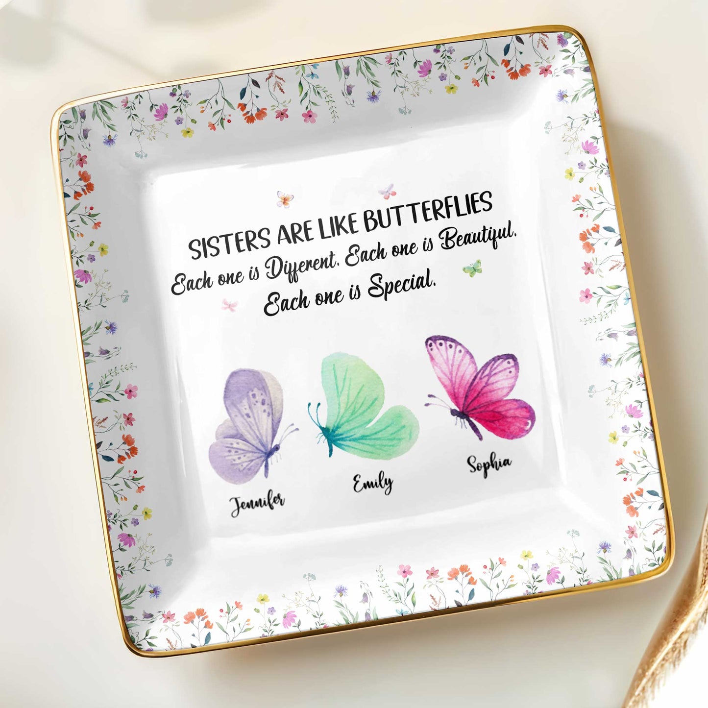Sisters Are Like Butterflies, Each Unique And Beautiful