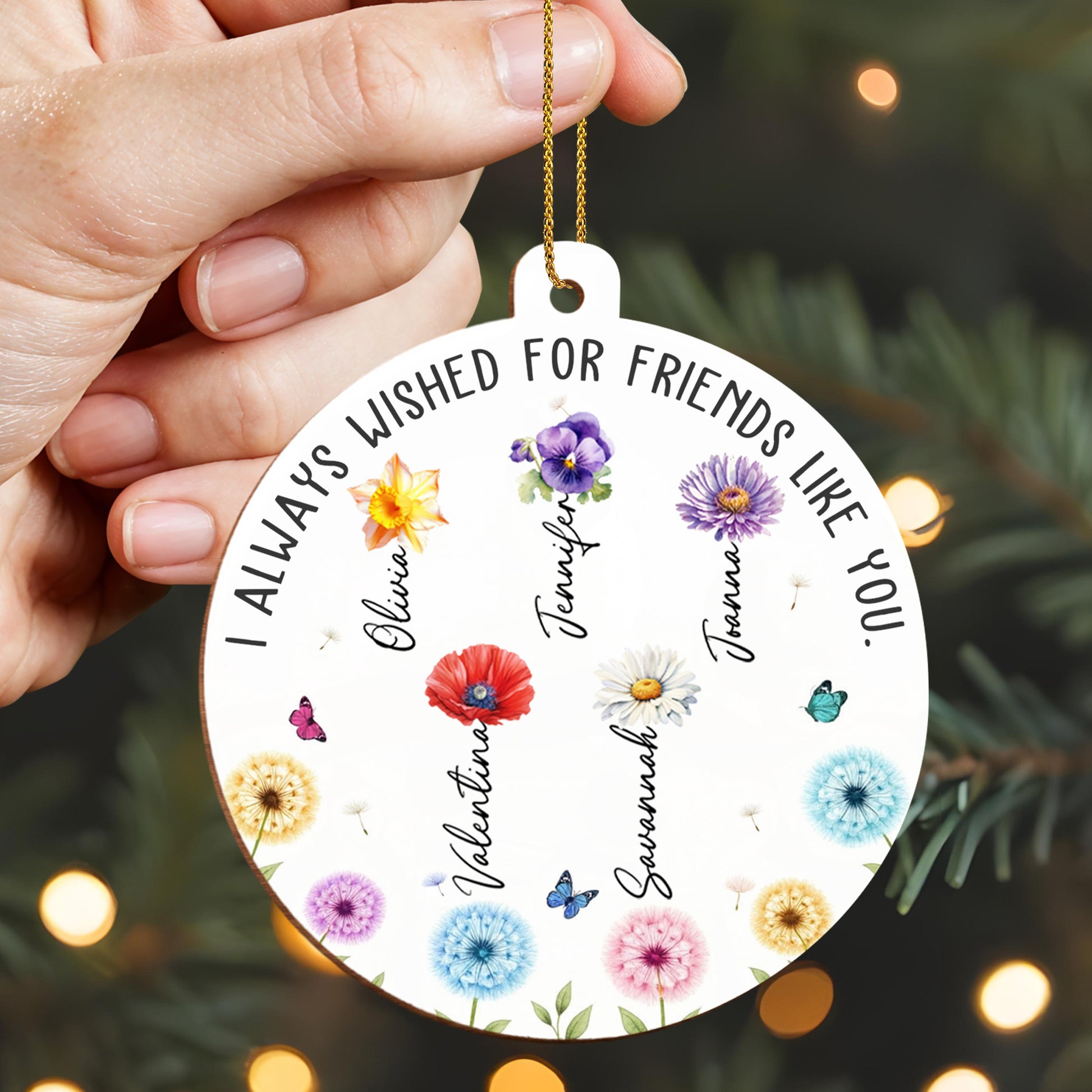 I Always Wished For Friends Like You, Flowers And Butterflies