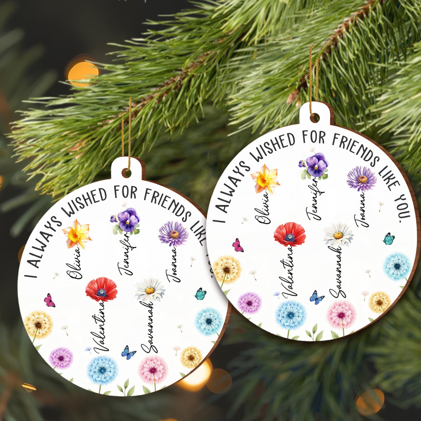 I Always Wished For Friends Like You, Flowers And Butterflies