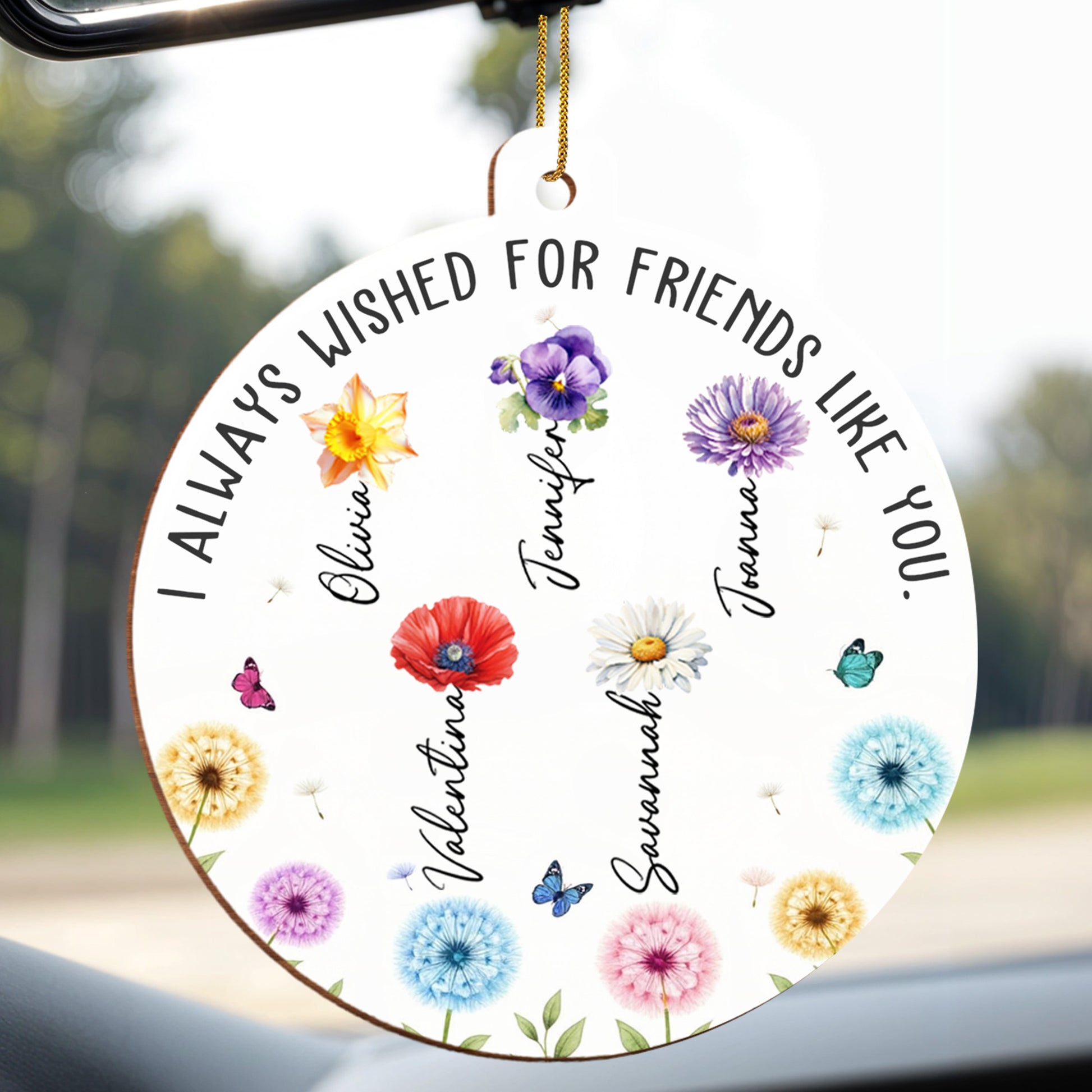 I Always Wished For Friends Like You, Flowers And Butterflies