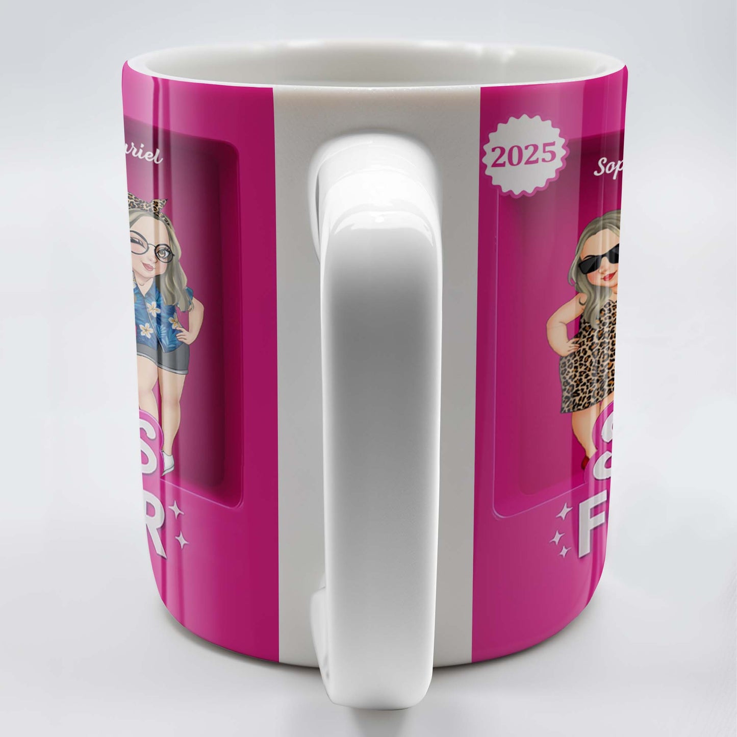 Besties Forever With Cartoon Figures And Stars