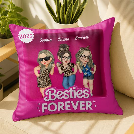 Besties Forever With Three Cartoon Girls