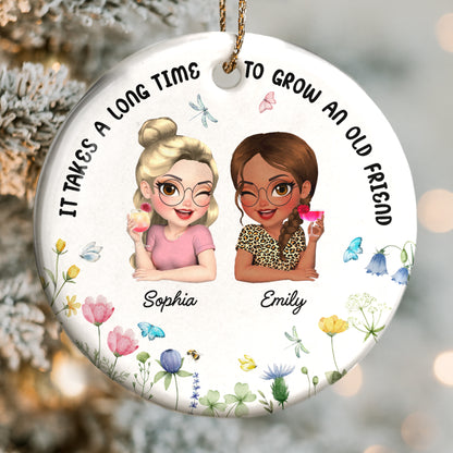 It Takes A Long Time To Grow An Old Friend, Female Friends, Flowers