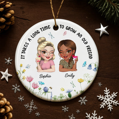 It Takes A Long Time To Grow An Old Friend, Female Friends, Flowers