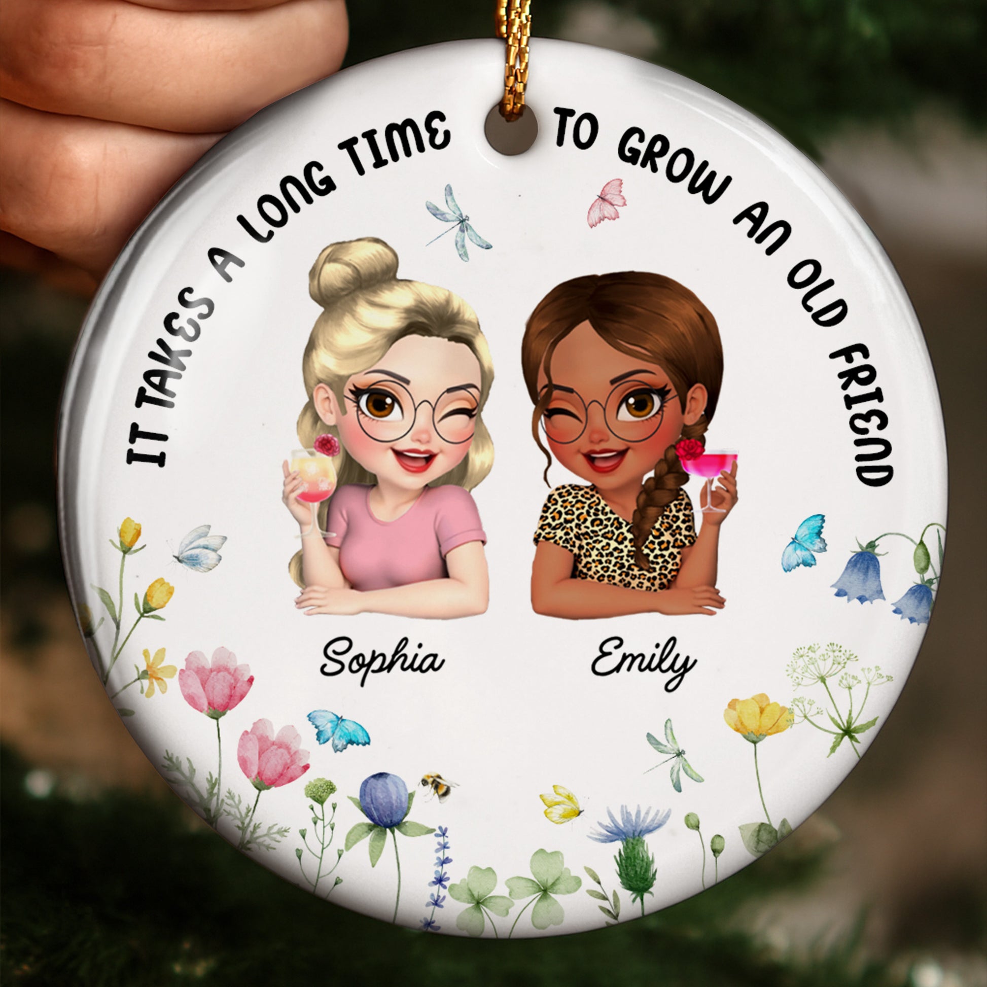 It Takes A Long Time To Grow An Old Friend, Female Friends, Flowers