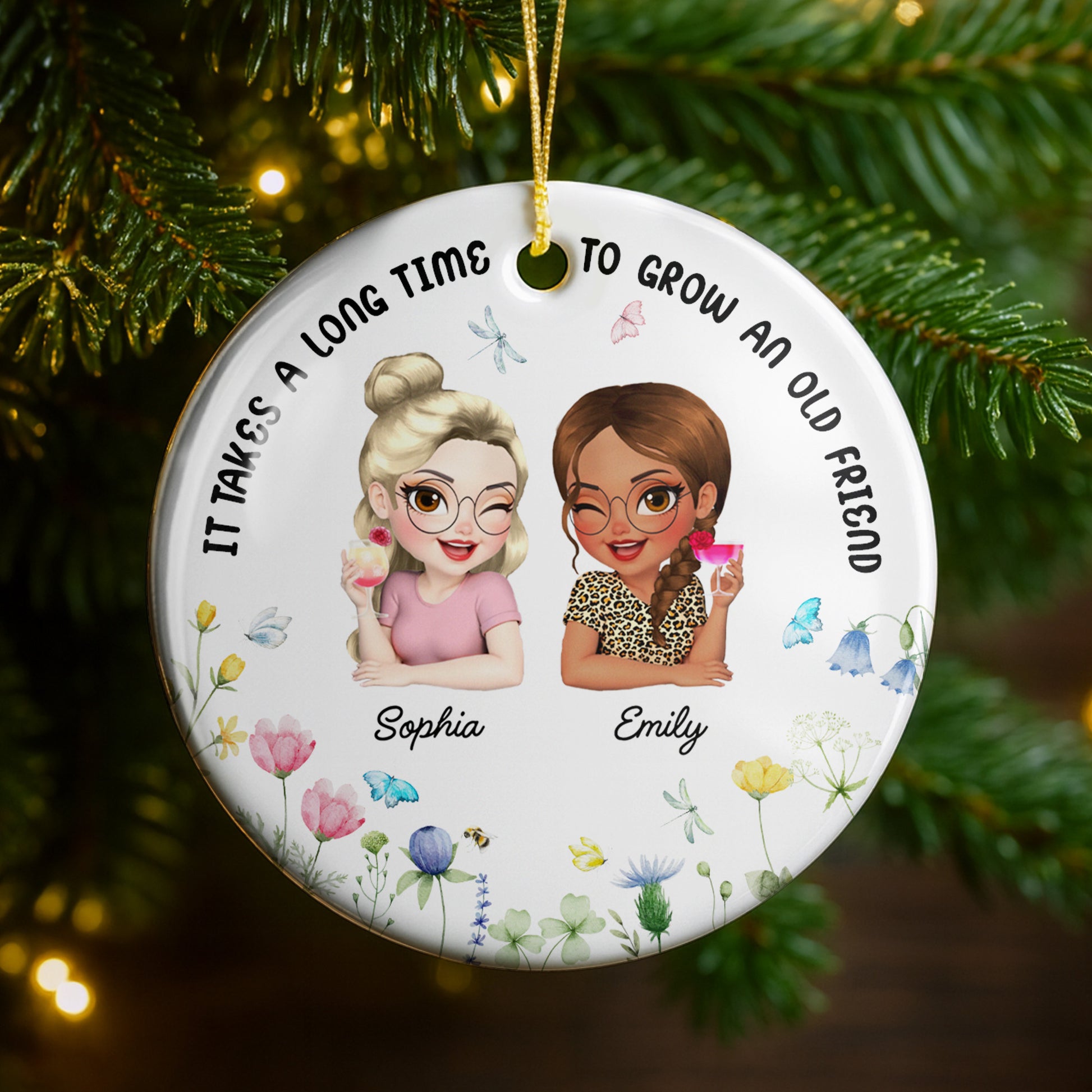 It Takes A Long Time To Grow An Old Friend, Female Friends, Flowers