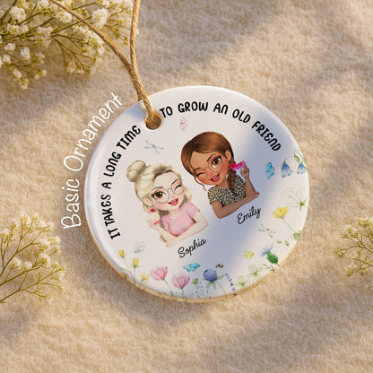 It Takes A Long Time To Grow An Old Friend, Female Friends, Flowers