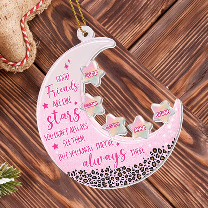 Good Friends Are Like Stars, Stars And Leopard Print