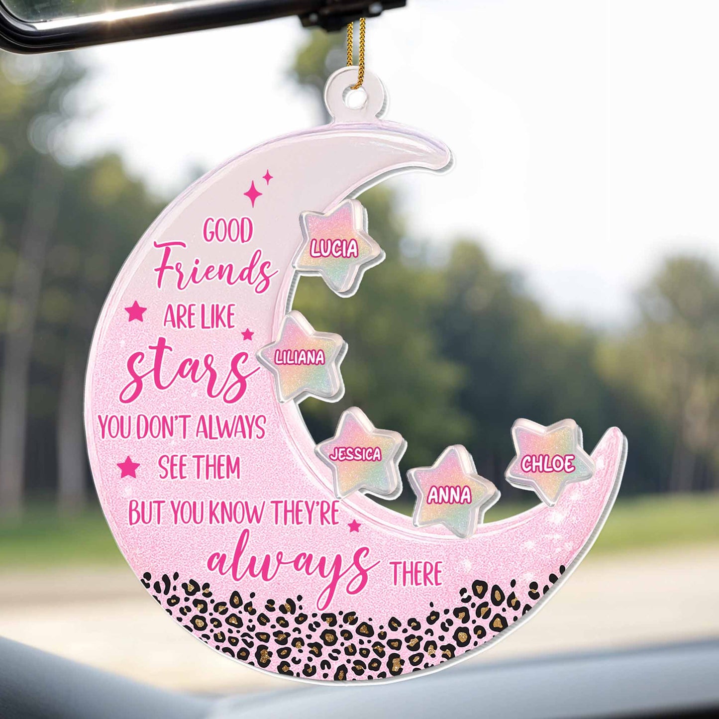 Good Friends Are Like Stars, Stars And Leopard Print