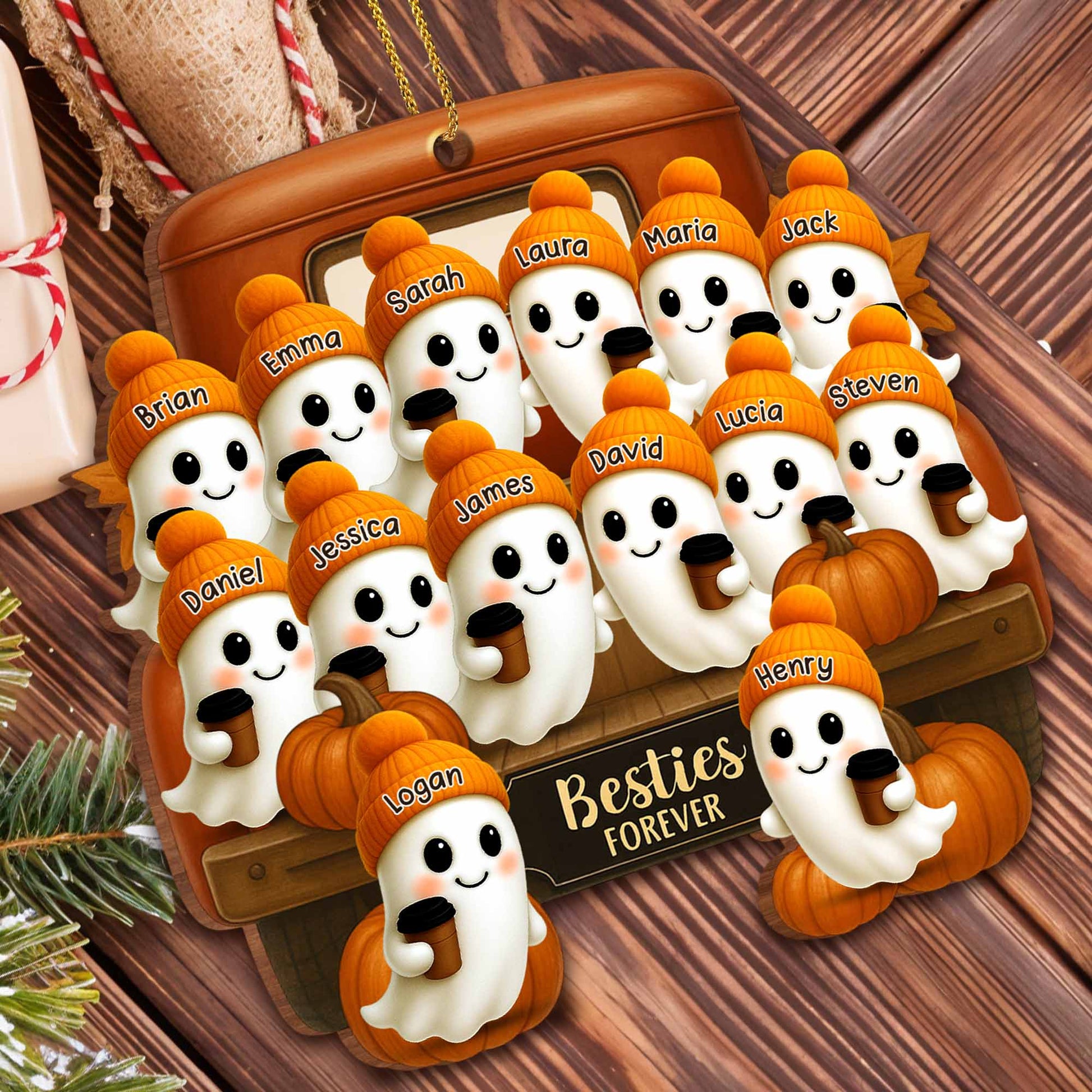 Besties Forever With Ghosts And Pumpkins