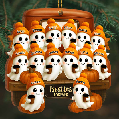 Besties Forever With Ghosts And Pumpkins