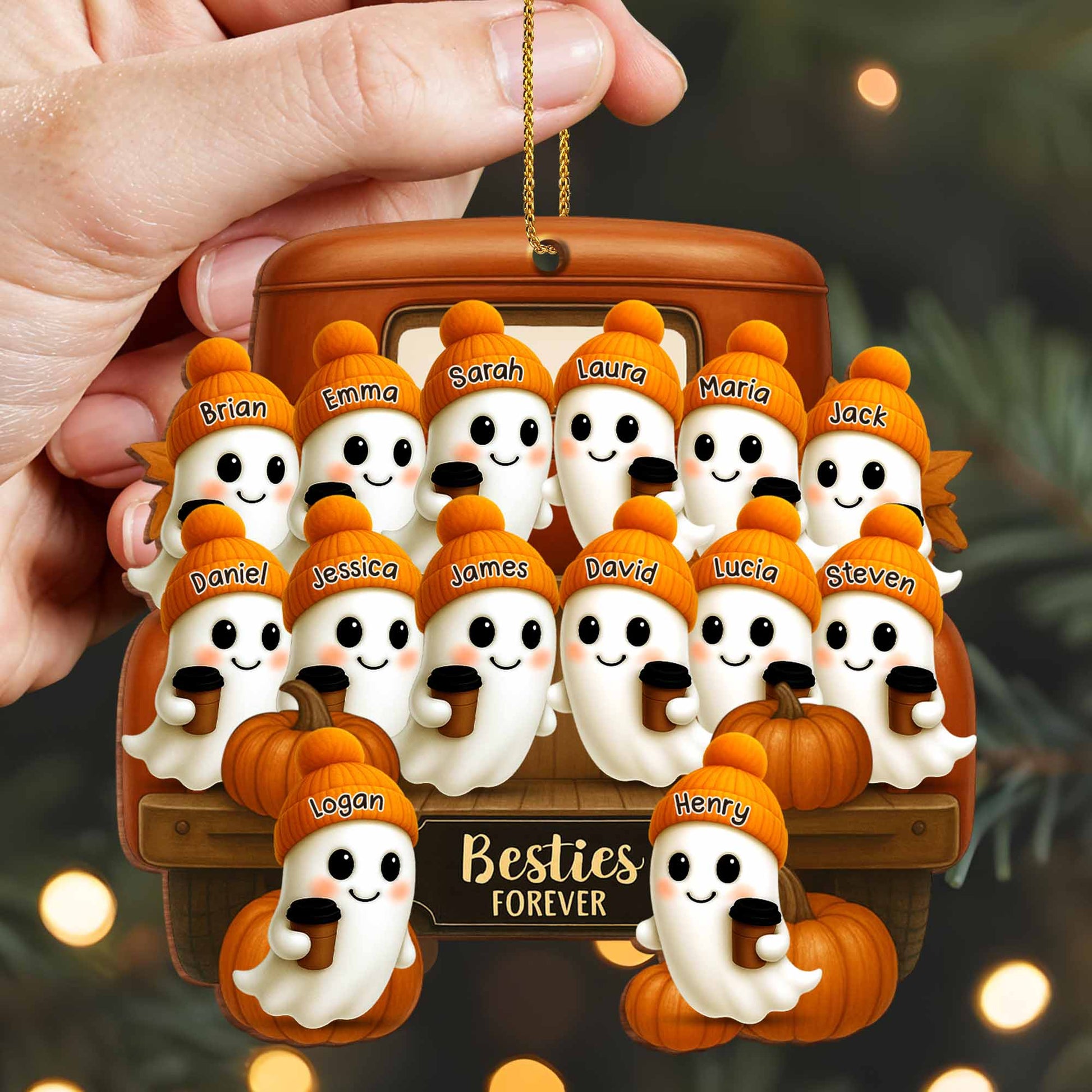 Besties Forever With Ghosts And Pumpkins