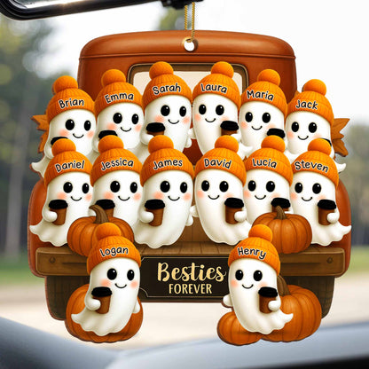 Besties Forever With Ghosts And Pumpkins