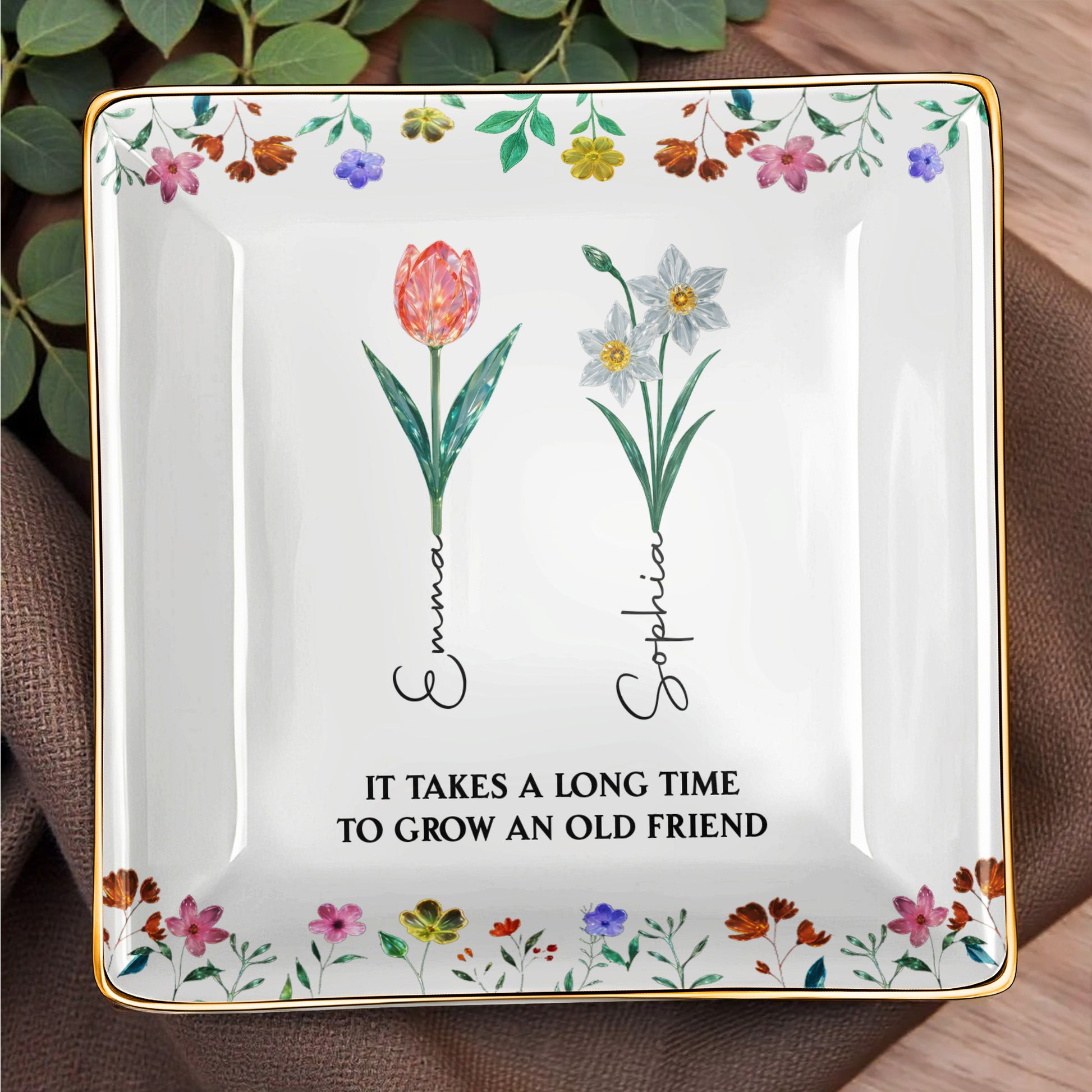 It Takes A Long Time To Grow An Old Friend, Floral Design