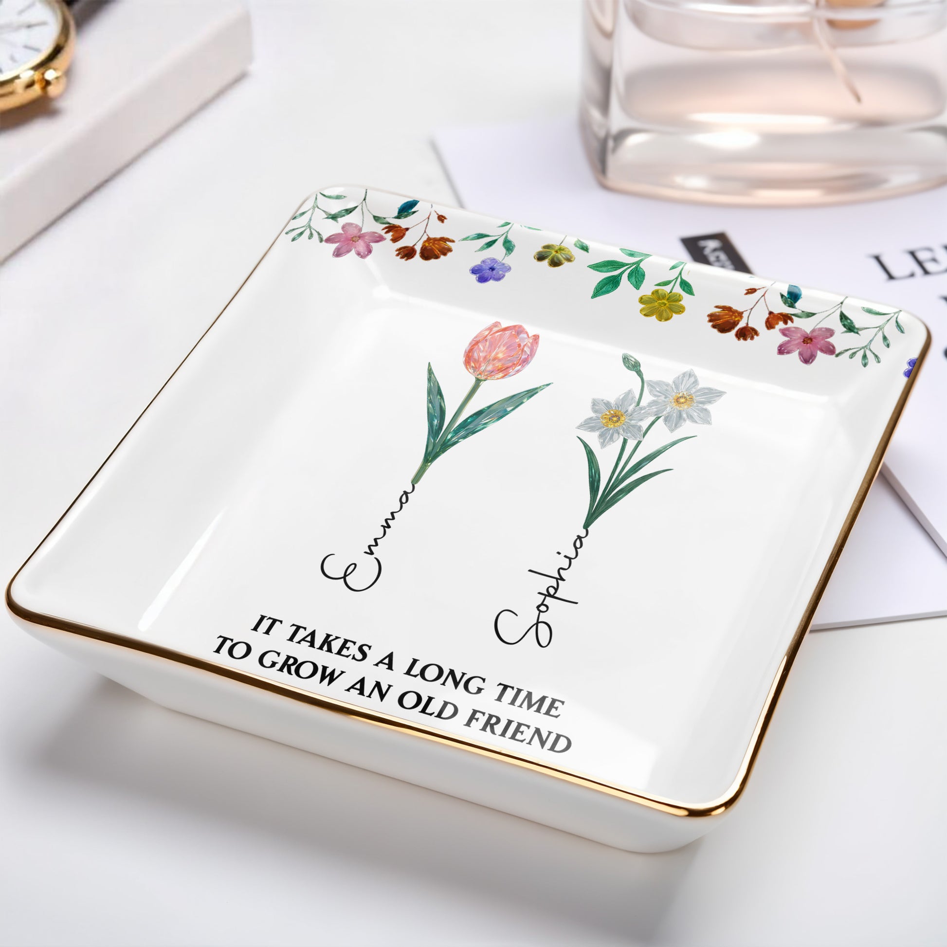 It Takes A Long Time To Grow An Old Friend, Floral Design