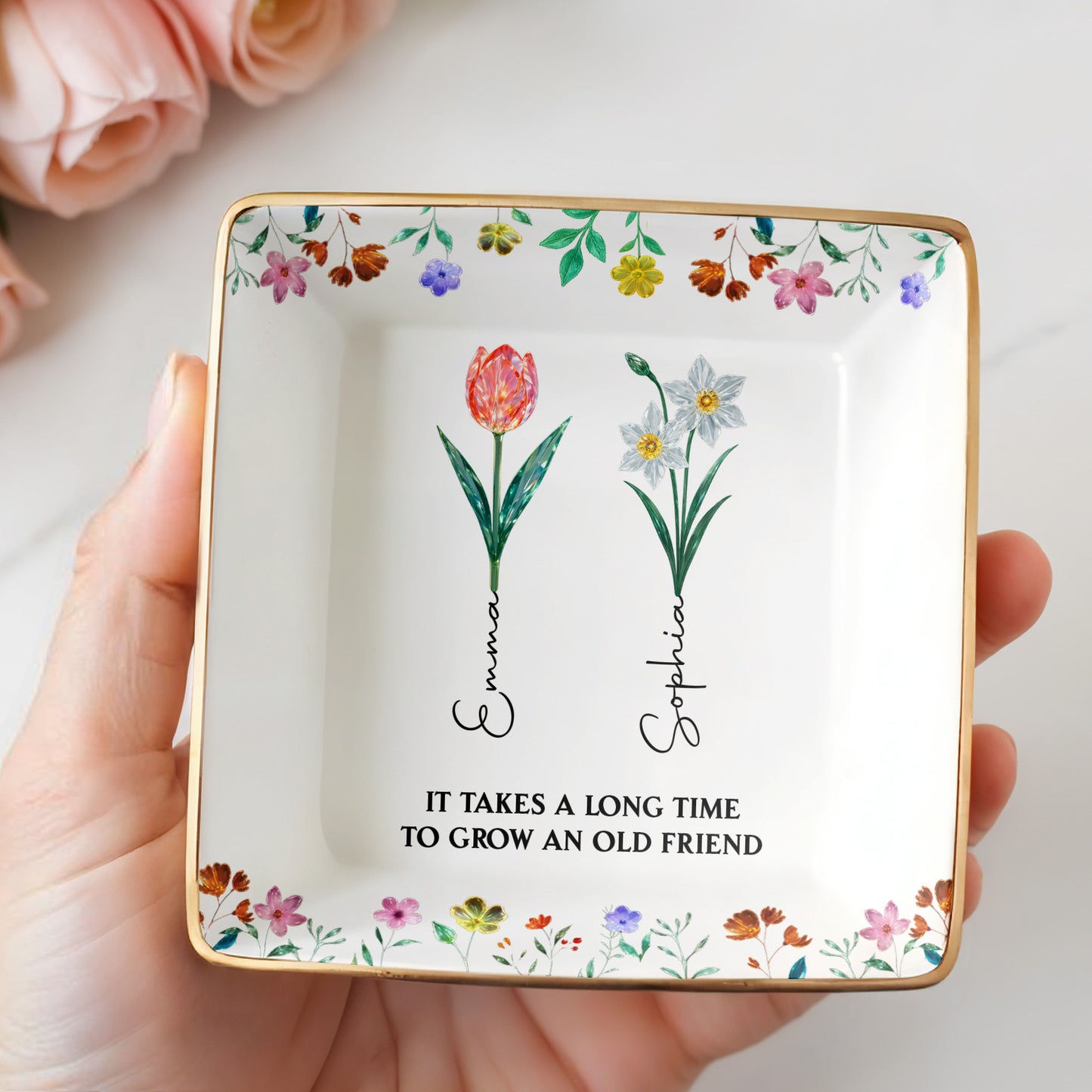 It Takes A Long Time To Grow An Old Friend, Floral Design