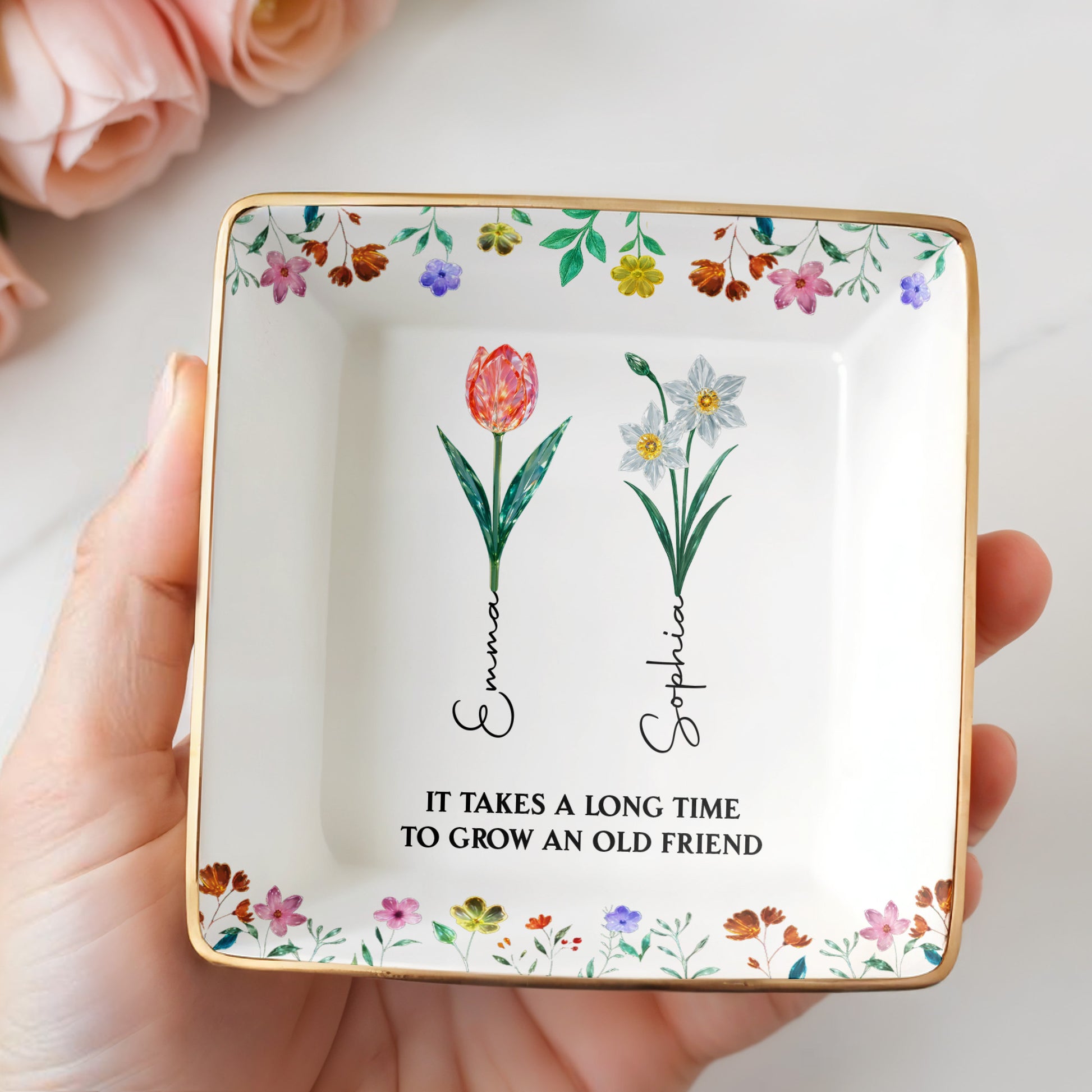 It Takes A Long Time To Grow An Old Friend, Floral Design