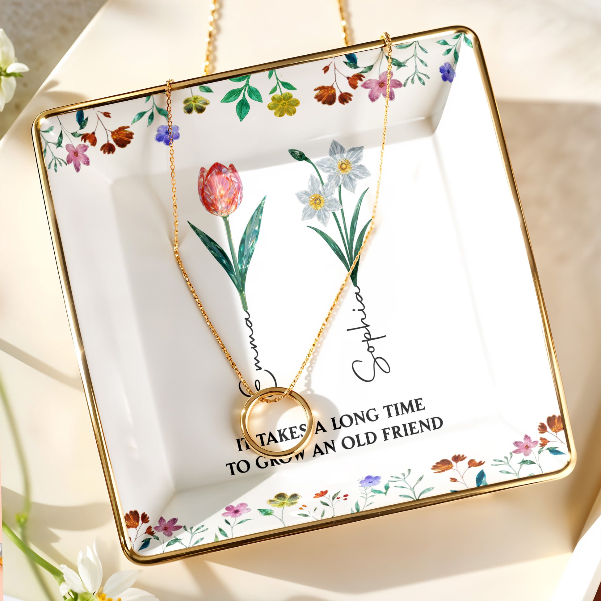 It Takes A Long Time To Grow An Old Friend, Floral Design