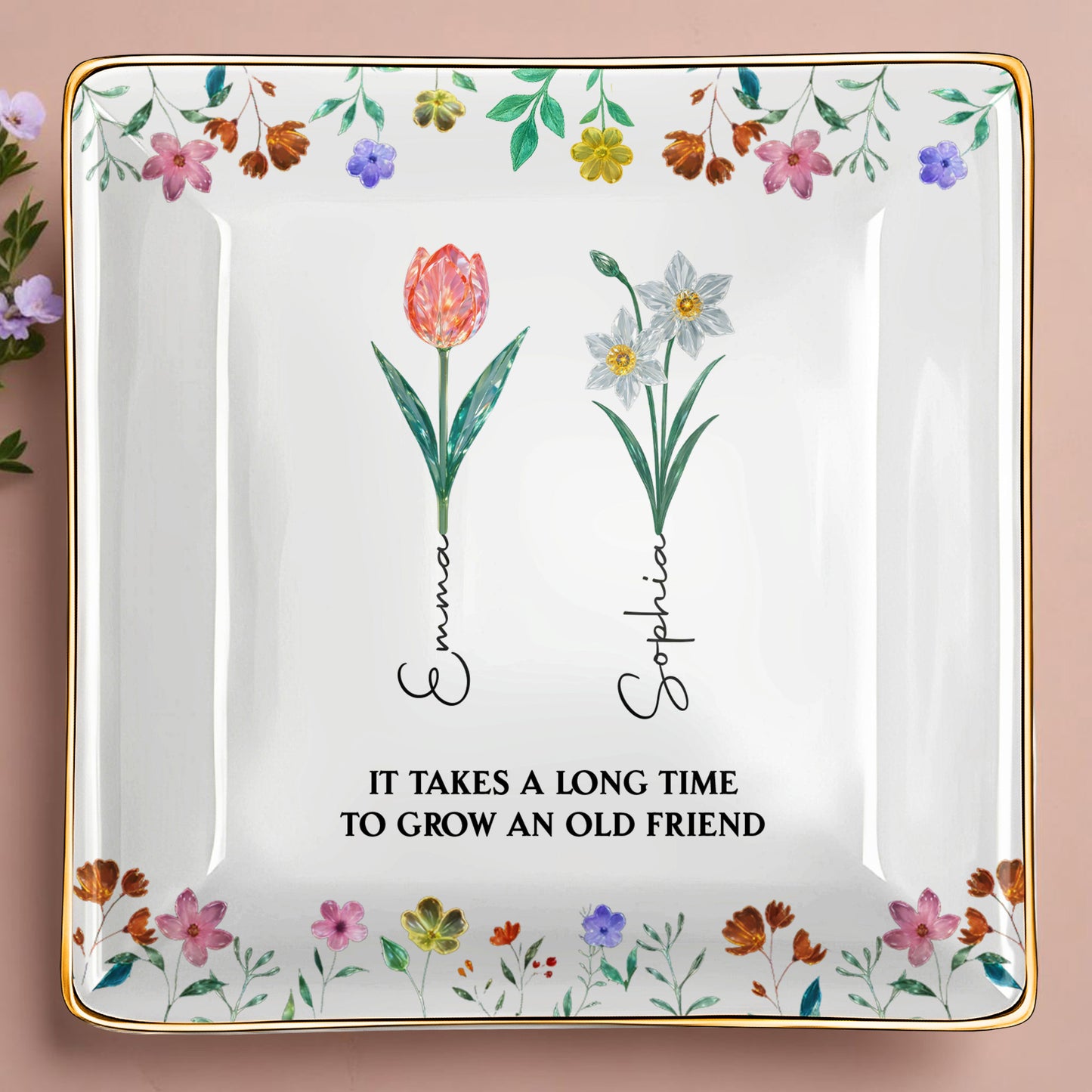 It Takes A Long Time To Grow An Old Friend, Floral Design