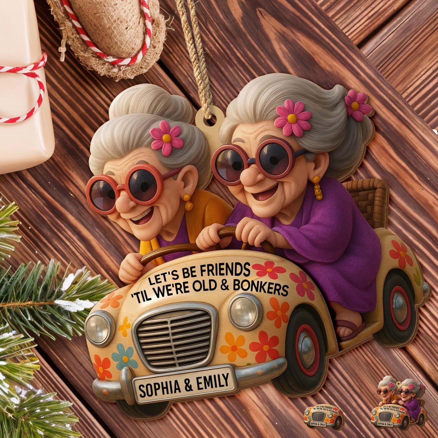 Let's Be Friends 'Til We're Old And Bonkers, Elderly Women, Car