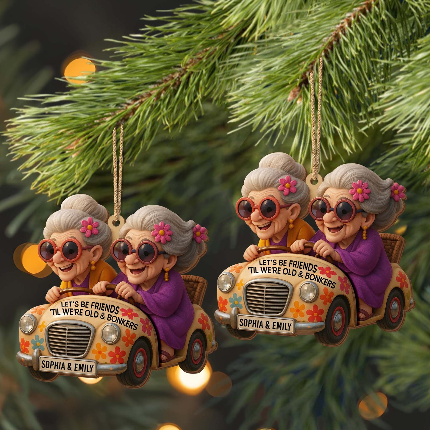 Let's Be Friends 'Til We're Old And Bonkers, Elderly Women, Car