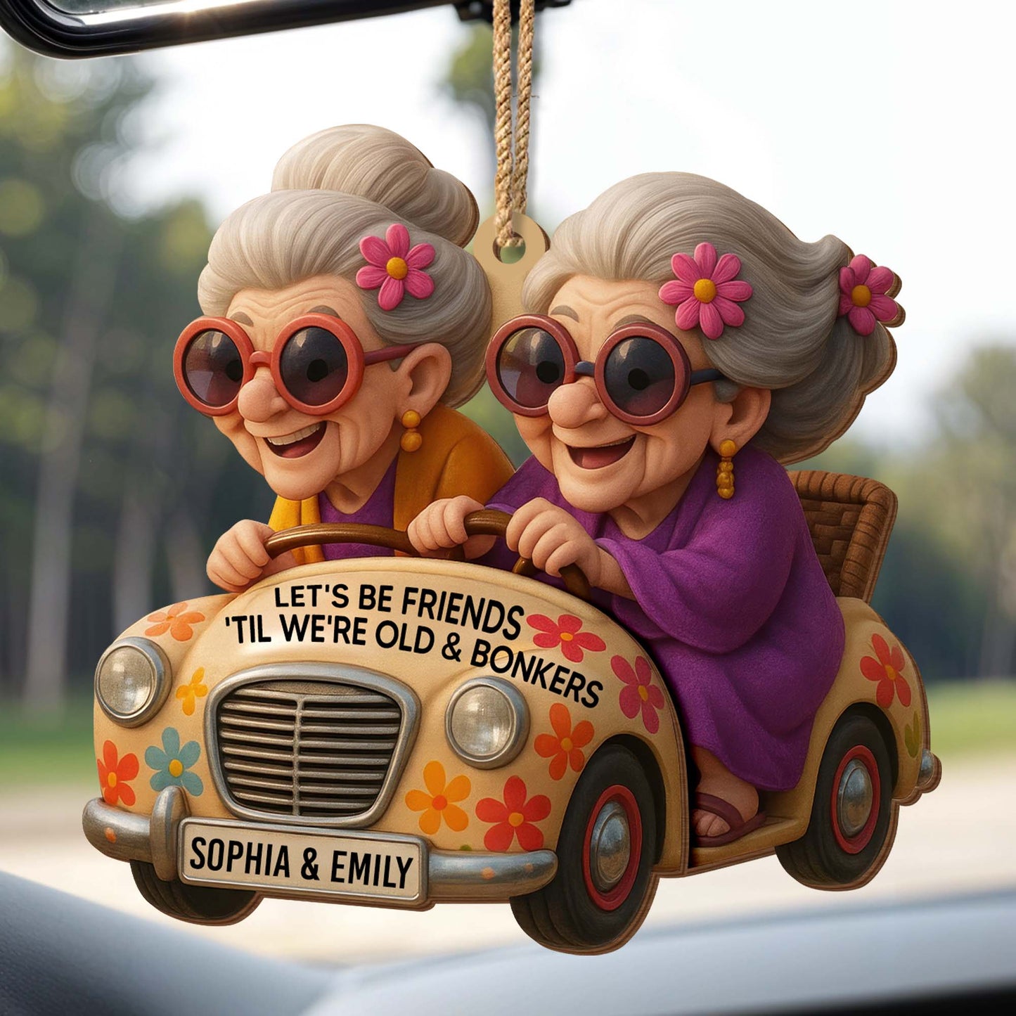 Let's Be Friends 'Til We're Old And Bonkers, Elderly Women, Car