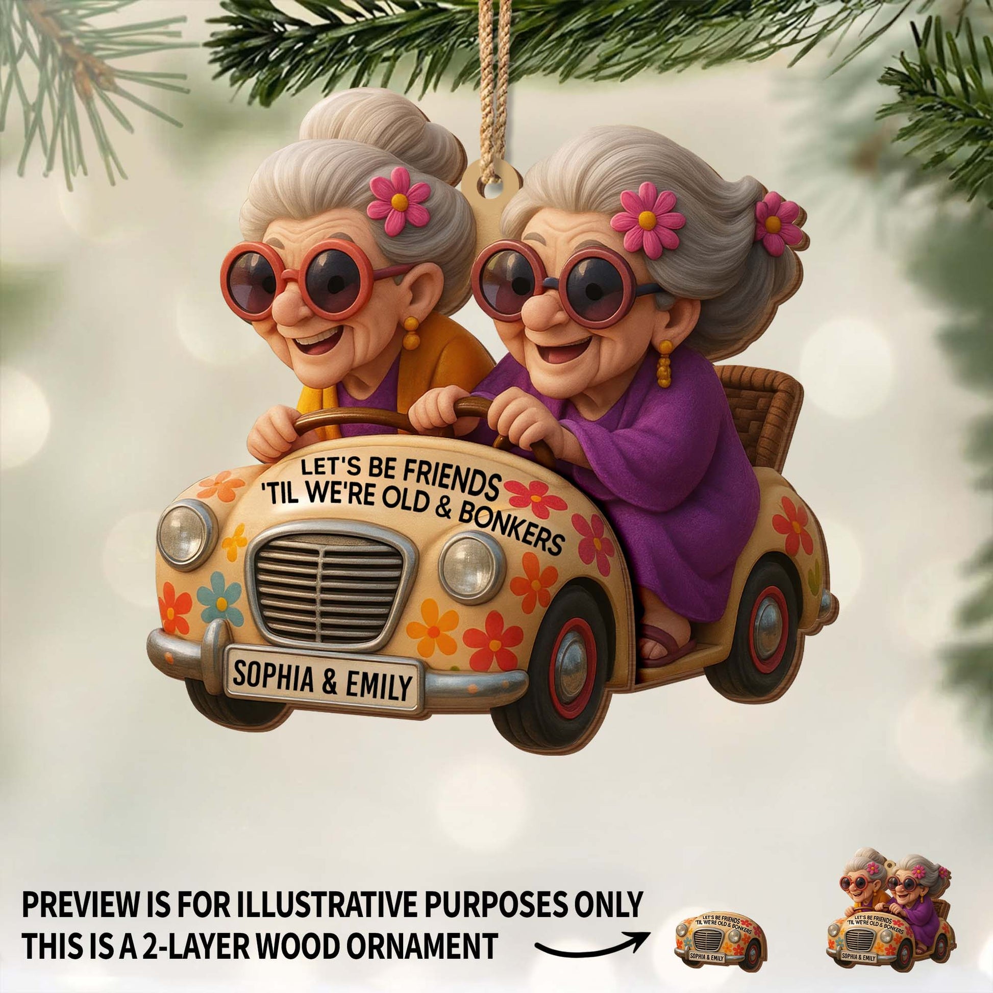 Let's Be Friends 'Til We're Old And Bonkers, Elderly Women, Car