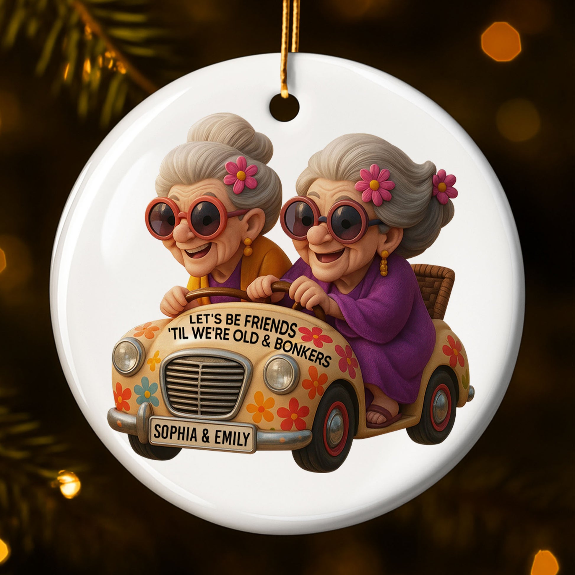 Let's Be Friends 'Til We're Old & Bonkers Elderly Women in Car