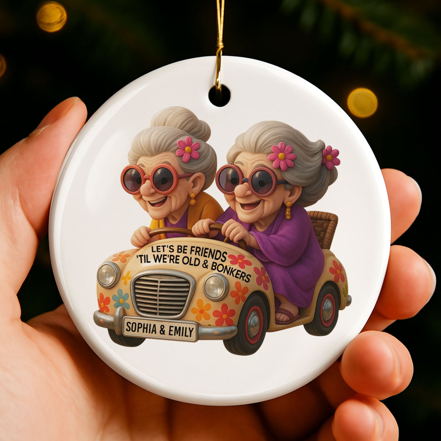 Let's Be Friends 'Til We're Old & Bonkers Elderly Women in Car