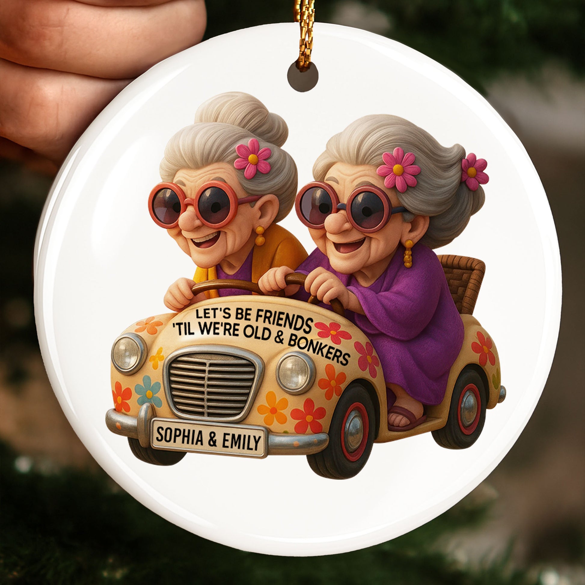 Let's Be Friends 'Til We're Old & Bonkers Elderly Women in Car