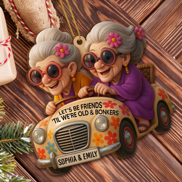 Let's Be Friends 'Til We're Old & Bonkers, Car and Flowers