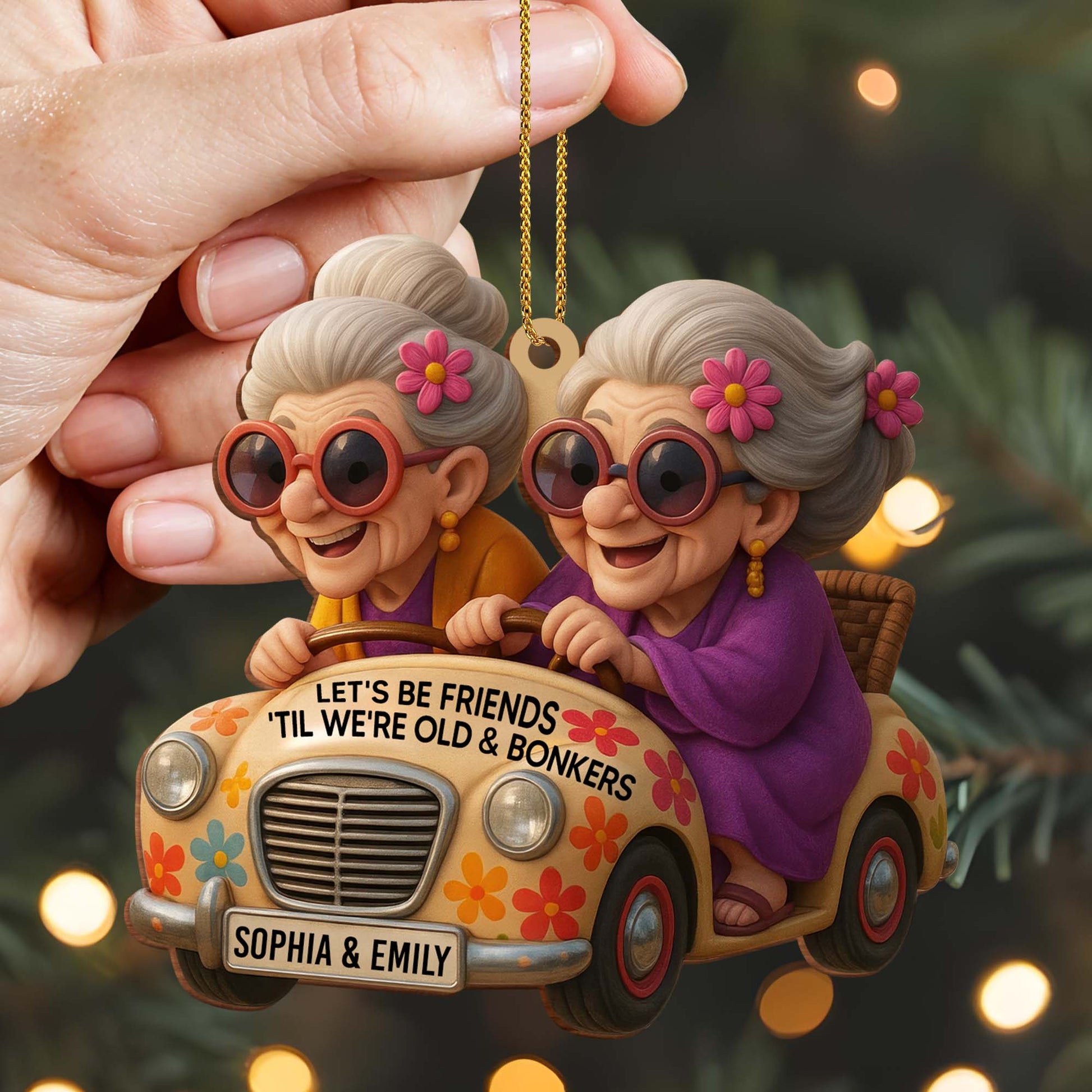 Let's Be Friends 'Til We're Old & Bonkers, Car and Flowers