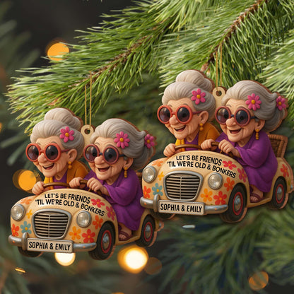 Let's Be Friends 'Til We're Old & Bonkers, Car and Flowers