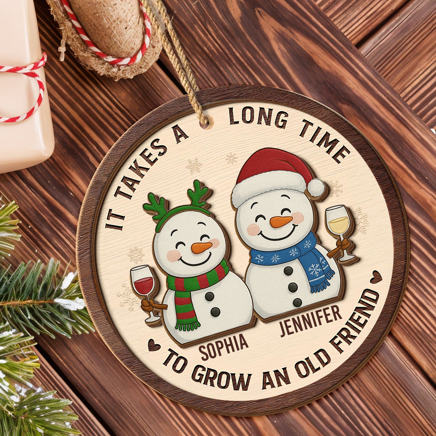 It Takes A Long Time To Grow An Old Friend Snowmen Design