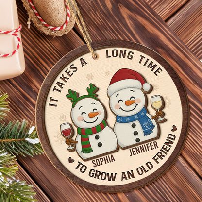 It Takes A Long Time To Grow An Old Friend Snowmen Design
