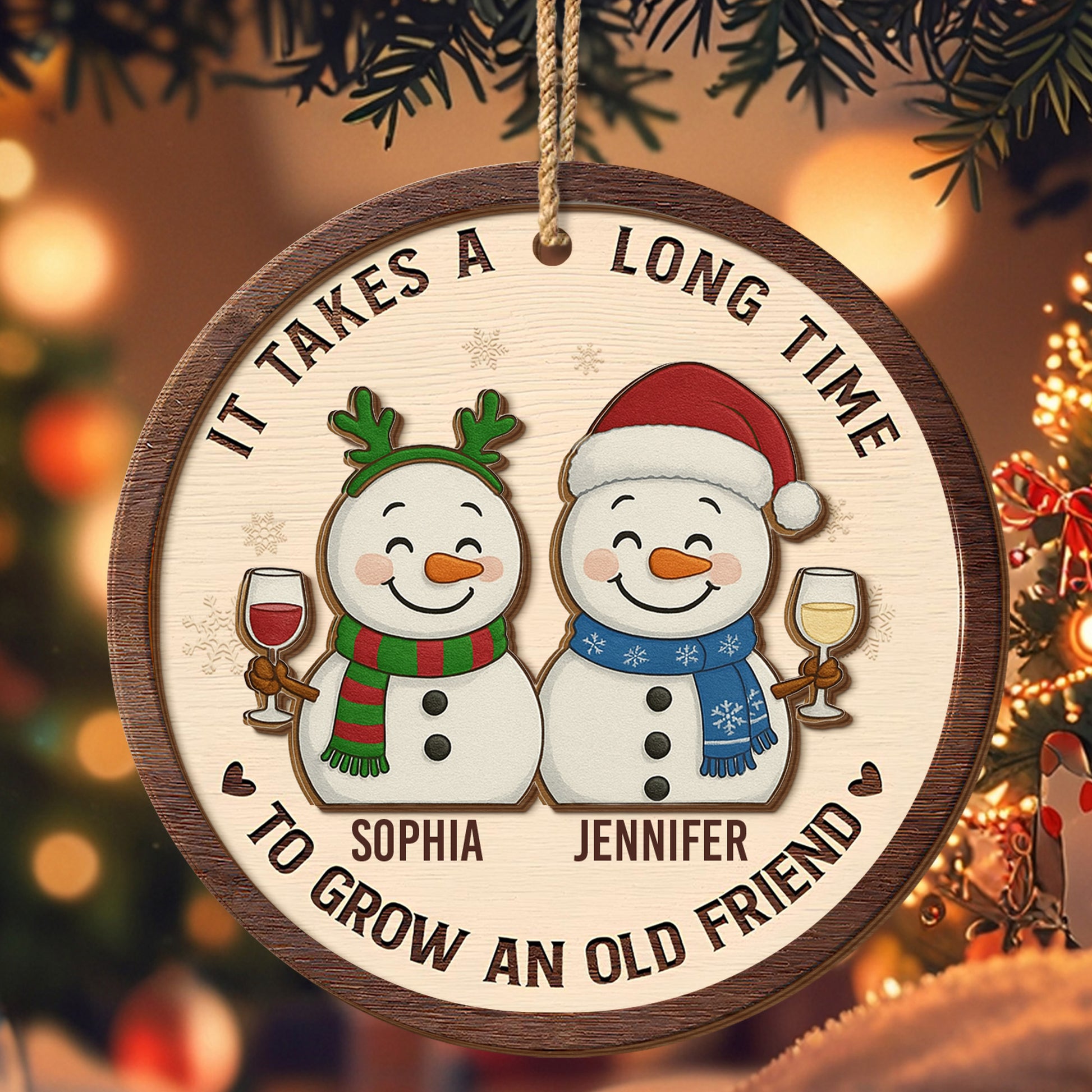 It Takes A Long Time To Grow An Old Friend Snowmen Design