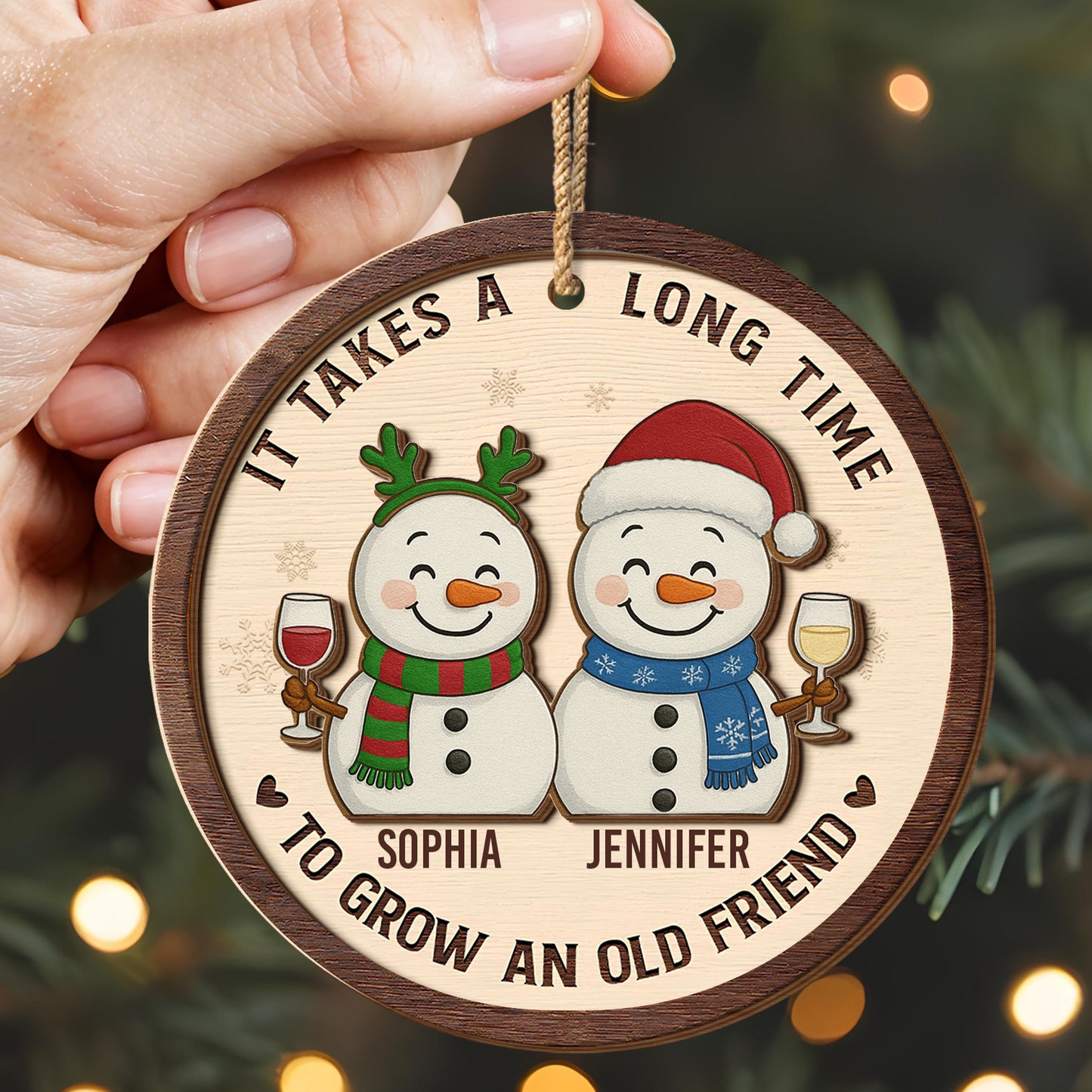 It Takes A Long Time To Grow An Old Friend Snowmen Design